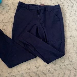 Women’s navy blue ankle dress pants